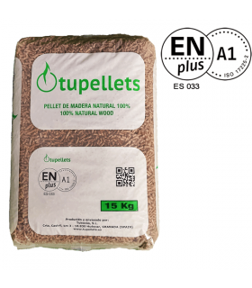 Pellet Certificado ENplus A1 TUPELLETS 15kg