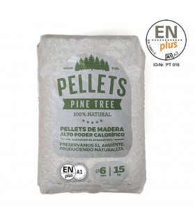 Pellet Certificado ENplus A1 TRANSNIL 15kg