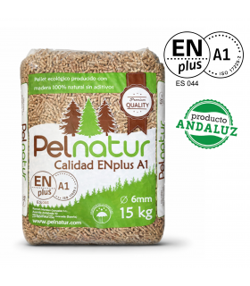 Pellet Certificado ENplus A1 PELNATUR 15kg